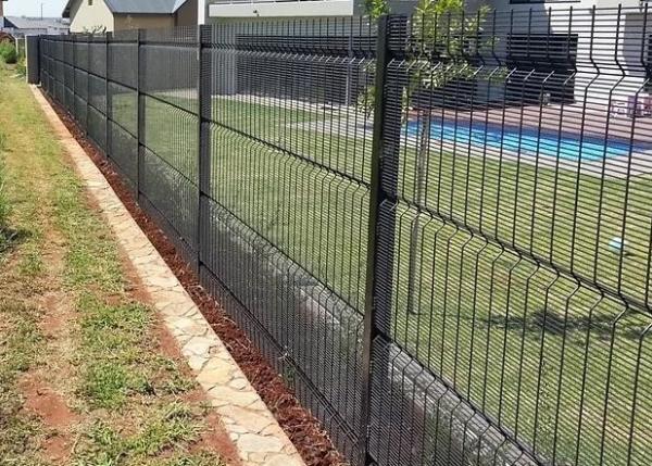 High Security Durable 358 Green Anti Climb Fence Clear Vu Clear View
