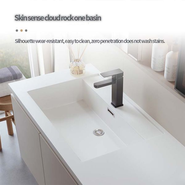 80*45*50cm Ceramic Bathroom Vanity Bathroom Vanity Unit With Ceramic Basin