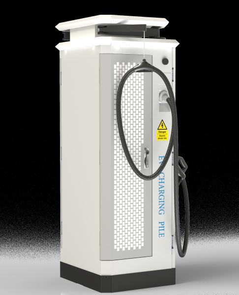 DC 120kW CCS2 Two-Gun EV Charger Station Floor-Mounted RFID Function 400V Input Voltage IP54 Class Chademo  Available