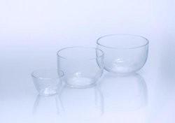 Customized Quartz Glass Crucible Transparent Color Round Base