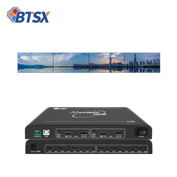 8K Ultra HD Video Wall Controller with 15360x1200P60 Resolution and FPGA Architecture for Multi-Screen Expansion