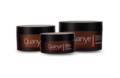 Amber Cosmetic Jars Wholesale For Skin Care Night Cream , Empty Beauty Containers Makeup Pots Jars