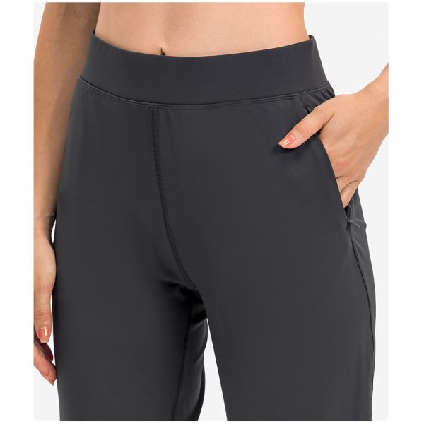 Skin Friendly Women'S Straight Leg Casual Pants Breathable With Zip Pocket