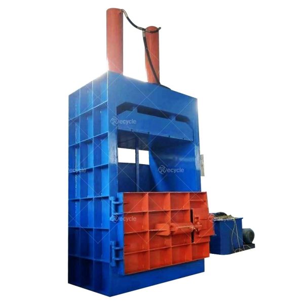 Second Hand Clothes Lifting Chamber Textile Recycling Baler with Economical Advantage