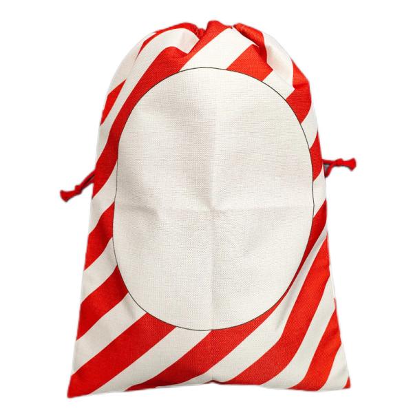 Sacos de Santa Personalizados DIY para Sublimación con Cierre de Cordón para Regalos de Navidad