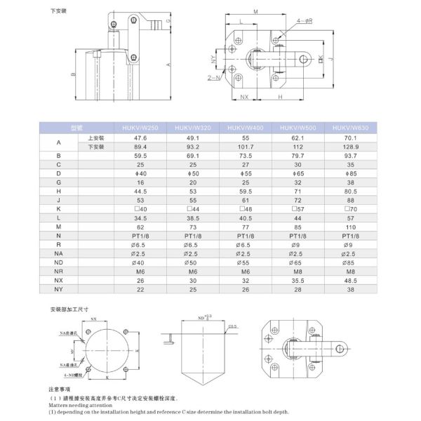 Automatic Hydraulic Link Clamp Cylinder High Performance Tightness Big Force Kosmek Type