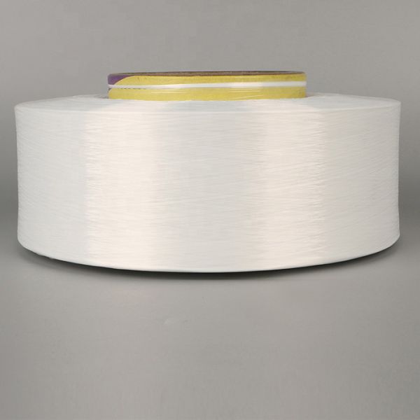 Цепкость Poy 75d пряжи белого 100% полиэстер катионоактивная высокая