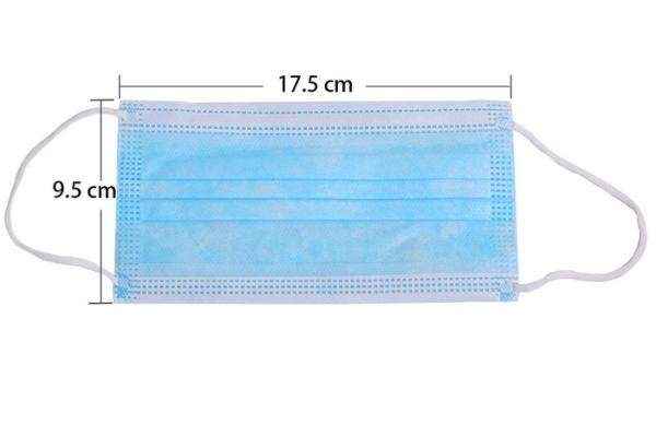 Flatted 3Ply BFE 99.9% Disposable Medical Face Mask
