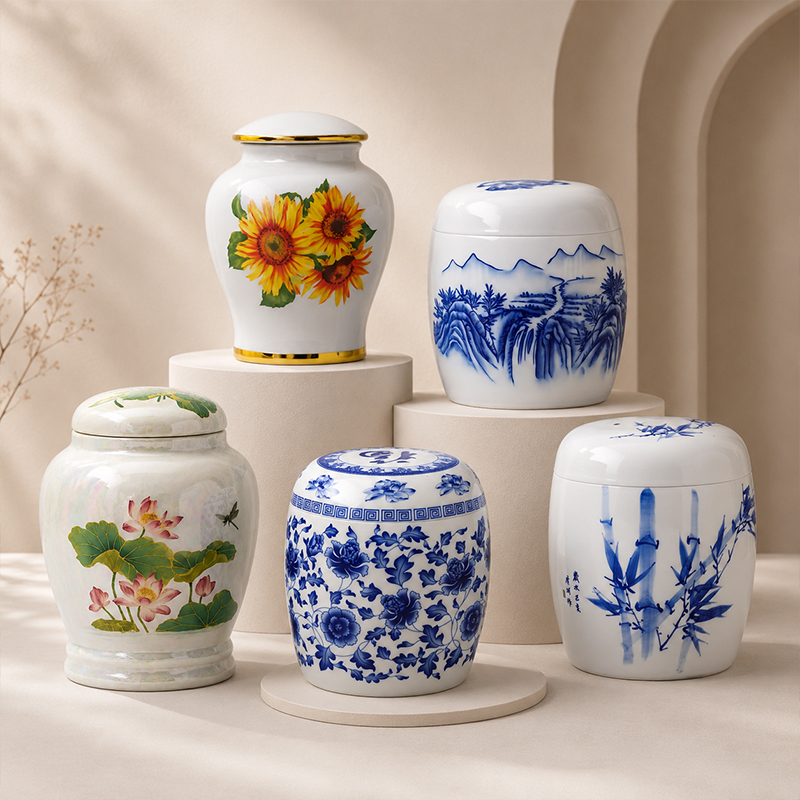 Custom Ceramic Cremation Urns Manufacturer OEM ODM Funeral Urn Supplier