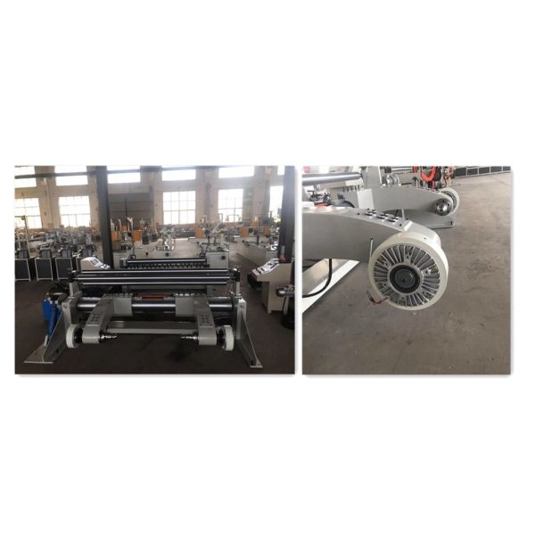1600mm Wide Paper Slitter Rewinder Machine Magnetic Powder Automatic Brake For 80-600g