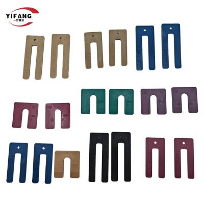 3.2Mm U em forma de cavalo Shims H Tipo embalagens de plástico embalagens de plástico edifício Packer Janela Packer para janela