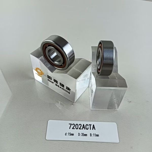 15*35*11mm GCr15 Single Row Angular Contact Ball Bearing 7202AC for Your Requirements