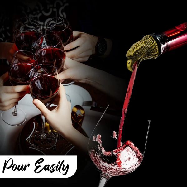 Zinc de aleación de acero inoxidable botella para animales Aguila cabeza de vino