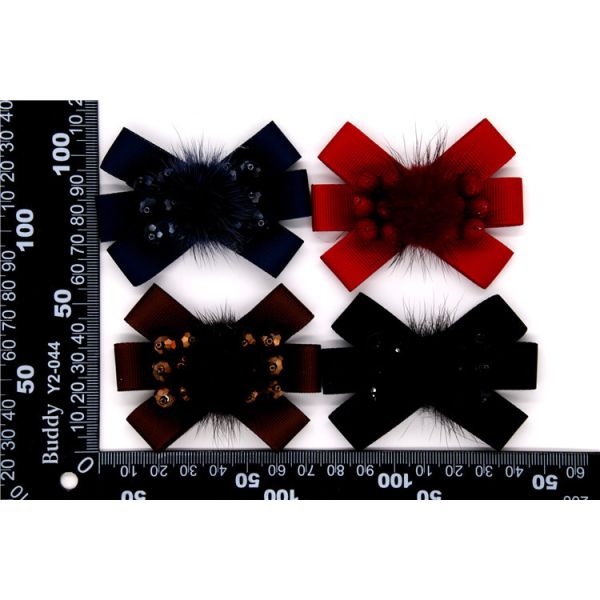 Ribbon coloured bow-tied shoe flower,Handmade footwear ornaments and flower Thread ribbon Beige ,white,black,red ,blue