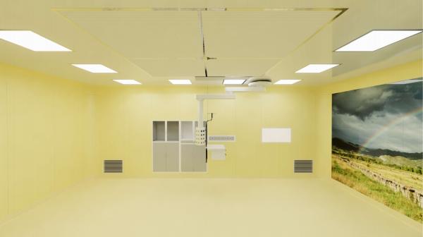 Antibacterial Silver Ion Coated Modular Operating Room Wall Panel with Customizable Design and Class A Fire Rating