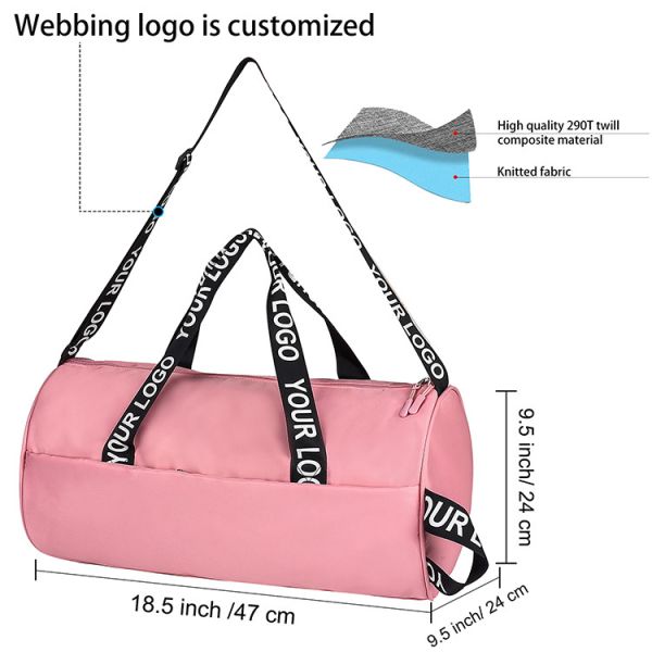 Вещевой мешок спортзала спорт изготовленных на заказ больших людей полиэстера сумки Duffle перемещения фитнеса водоустойчивых