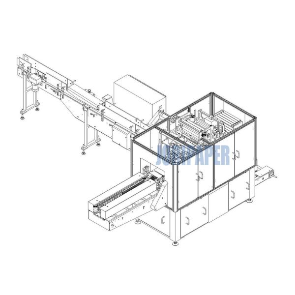 80bags/min Nylon and Plastic Film Facial Tissue Paper Napkin Wrapping and Packing Machine