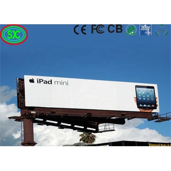 Стеклянный алюминиевый экранированный экраны для наружных водонепроницаемых больших цифровых рекламных 10 мм уличных светодиодных рекламных щитов