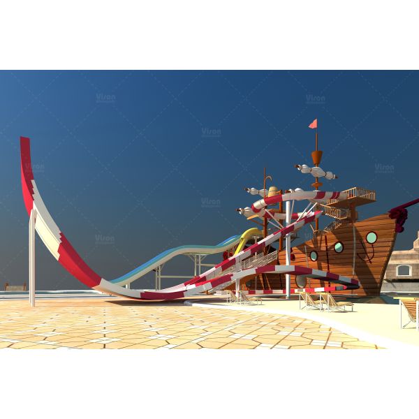 Customized indoor water park with Shopping mall