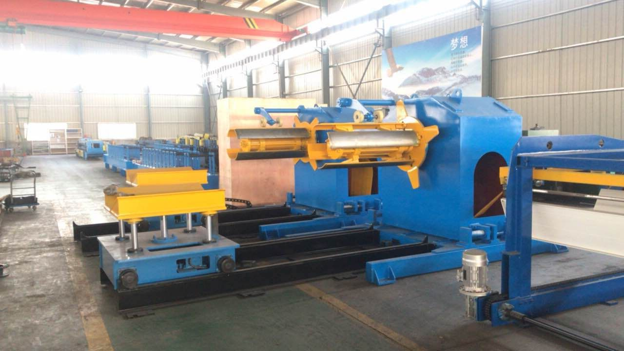 Truss Shelf Panel Rolling Forming Machine Glazed Q235 Steel