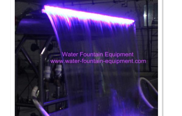 With LED Light Water Fall Decoration Artificial Outdoor & Indoor Waterfall SS Material