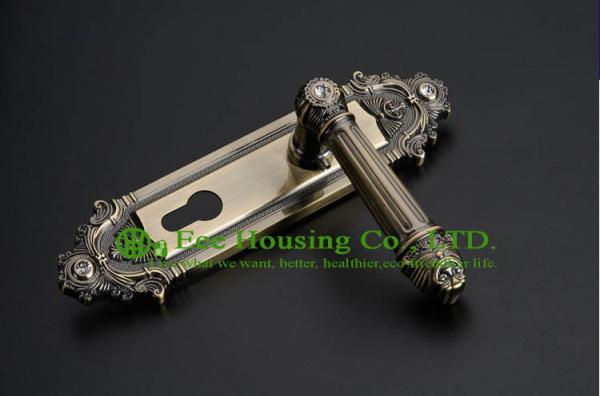 European style Entrance Villa Door Lock, double bolts mortise lock , Antique Brass finish
