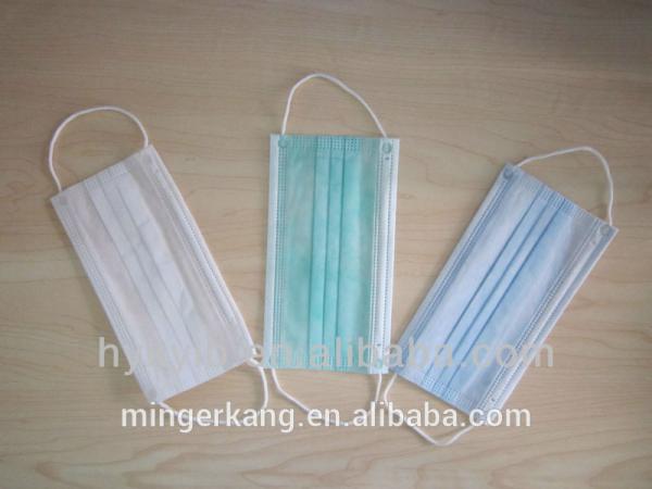Multiple Color Disposable Face Mask 2 Ply Non Woven Medical Grade