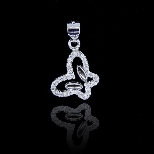 Винтажные сияющие ювелирные изделия Зирконя стерлингового серебра круглые привесные кубические для подарков