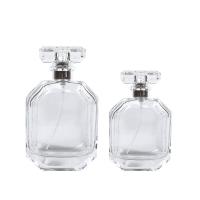 Garrafa luxuosa feita sob encomenda da embalagem do perfume da garrafa de perfume do vidro do pulverizador do quadrado de 50ml 100ml