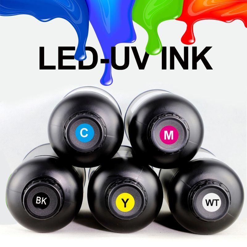 Hard LED UV Curable Ink Exceptional Adhesion Scratch Resistance For Inkjet Printing