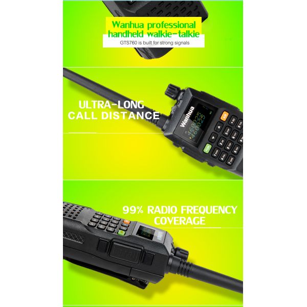 2500mAh Battery Capacity Long Range Walkie Talkie for Professional Communication