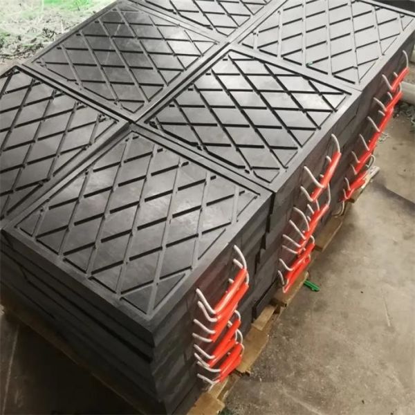 A guiga do HDPE de Crane Mats acolchoa a almofada plástica da distribuição de