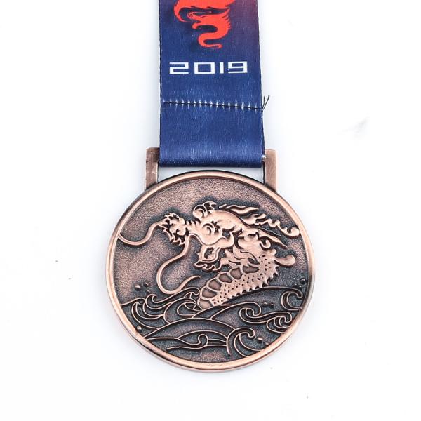 ODM Die Casting Decade Awards Place Medal World Class Medal With V Neck Ribbon