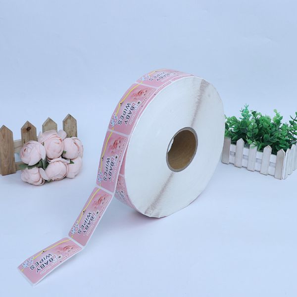 Waterproof Custom Printed Vinyl Stickers Self Adhesive For Baby Wipes