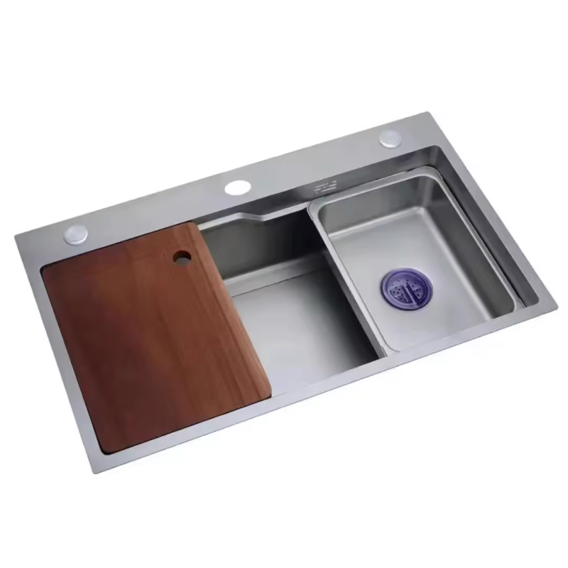 304 Stainless Steel Waterfall Kitchen Single Bowl Sink with Undermount Installation