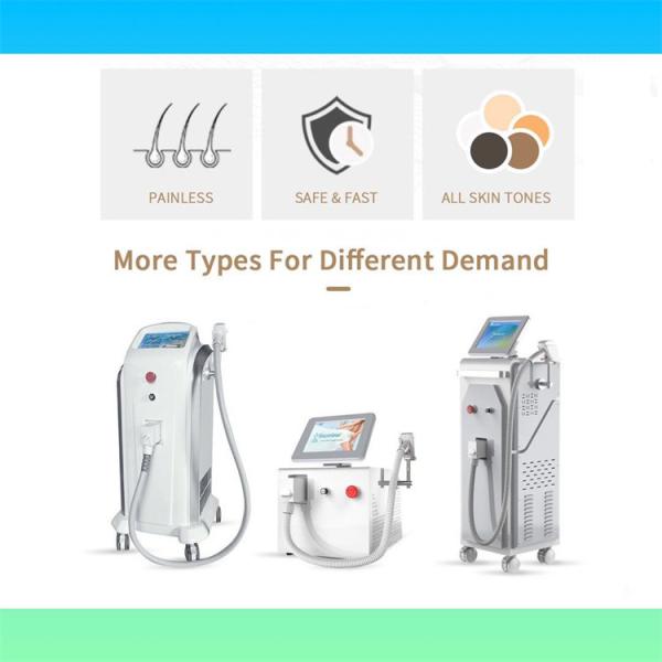 Triple Wave 808nm Laser Hair Removal Machine OEM / ODM Soprano Ice Laser Machine