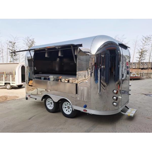 Hot Selling Airstream Fast Food Trailer Standard Food Truck With Full Kitchen For Sale