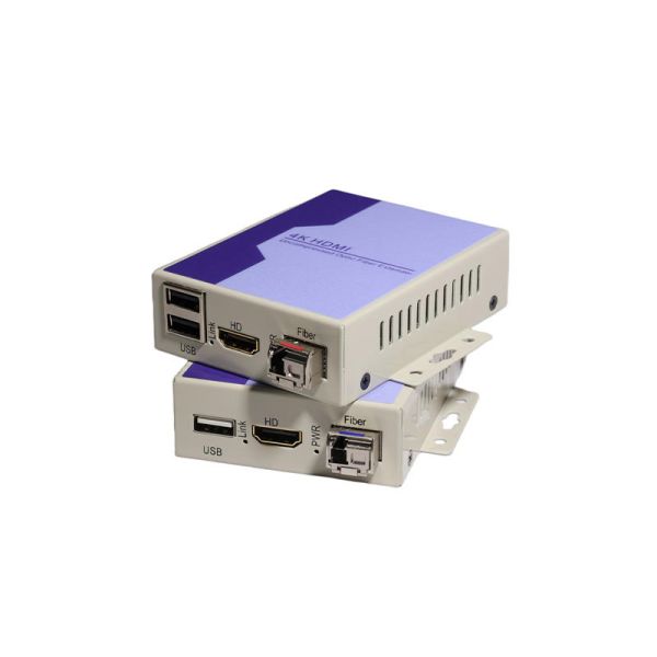 4K@30Hz SFP Port HDMI Fiber Optic Extender USB KVM Long Distance Signal Extender