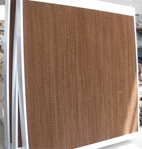 Evaporative cooling pad with galvanized,stainless steel,or aluminum alloy frame