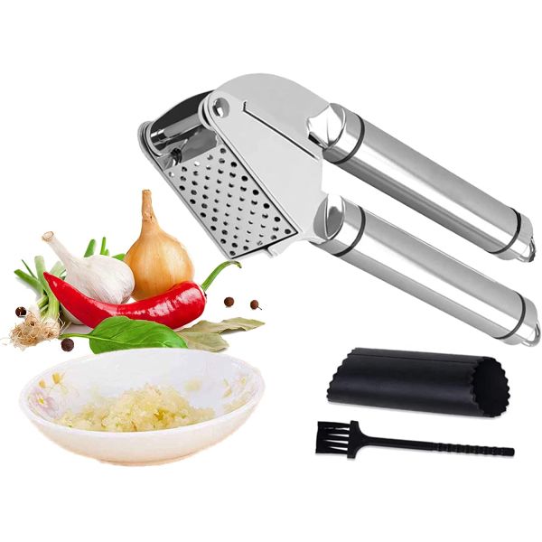 Garlic Masher Vegetable Pepper Ginger Squeezer Handheld Crushing Tool Kitchen Accessories
