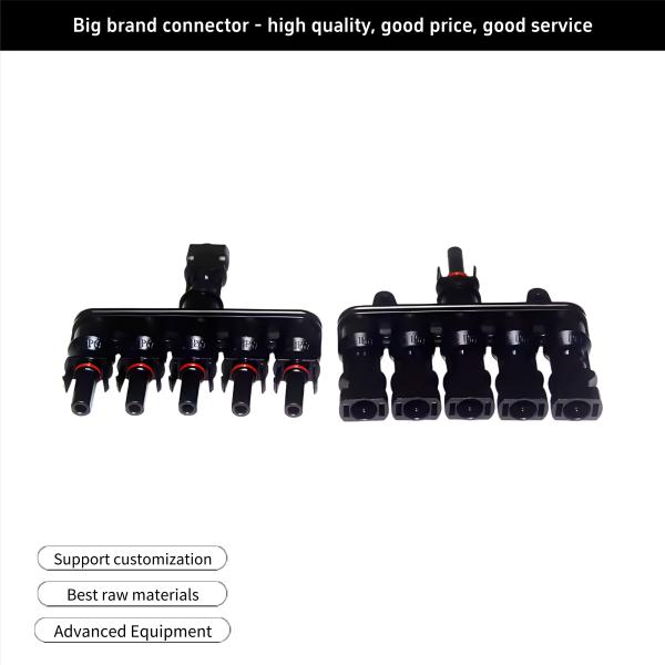 One In Five Solar Cable Connectors Waterproof IP68 PV Branch Connector