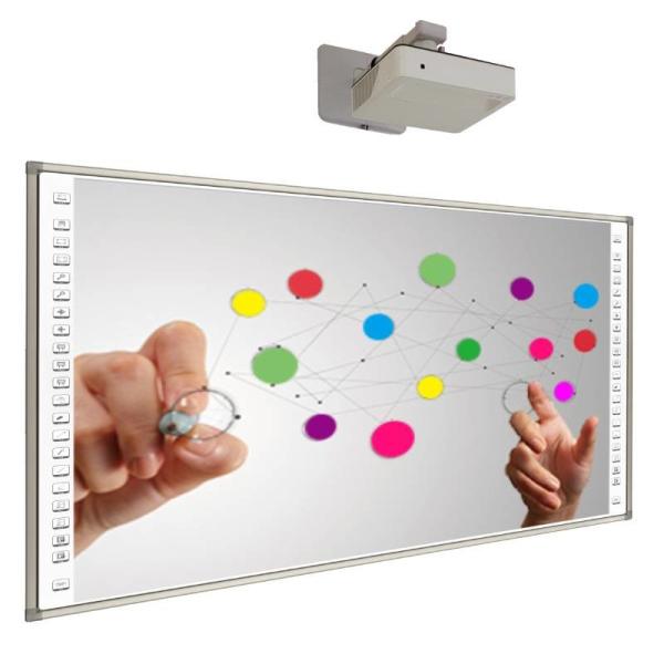 Tablero de pantalla de proyector interactivo de Whiteboard de 102 pulgadas para la conferencia de la escuela