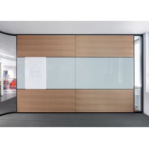 Solid malamine panel partition Aluminum material glawall partition fast reply