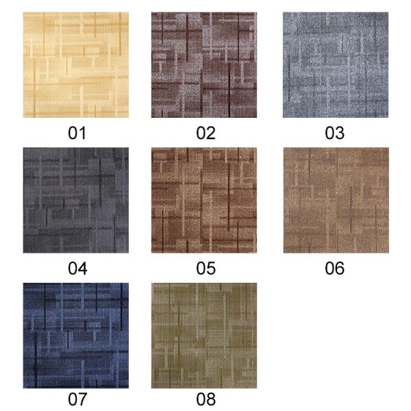 Loop Pile Construction Carpet Tiles Super September PVC Backing 50x50 PP Carpet Floor