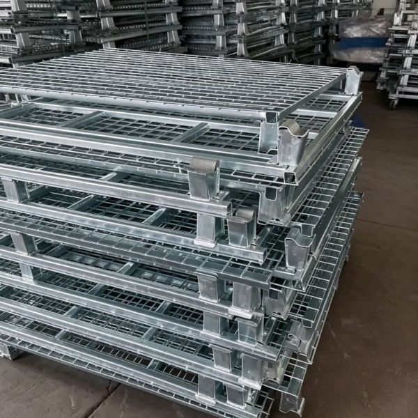 Storage Cage: Foldable, Stackable For Efficient Storage & Transport.