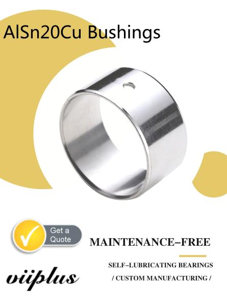 Wrapped Aluminium Steel Shaft Bimetal Bearing Bushes Tin - Plated AlSn20Cu