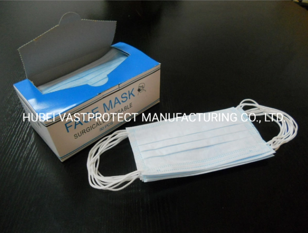 Срок годности 2 года EN14683 Больничное оборудование одноразовые 3 слойные дыхательные маски для ушных петлей
