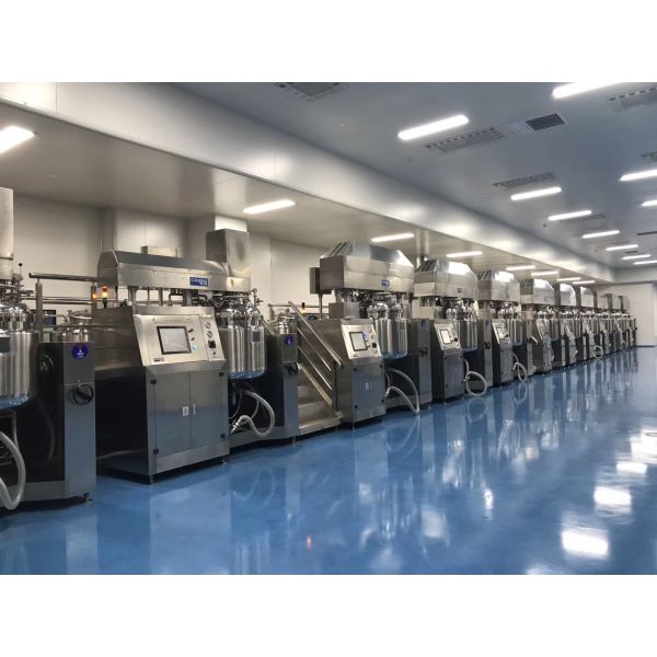 Equipo avanzado de mezcla de cosméticos para cremas, geles, lociones, champús y aceites