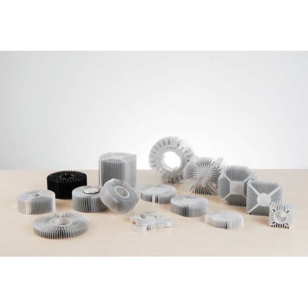 Industry Aluminum Extrusion Parts Various Shape Heat Sink Strip Al6063 Customized