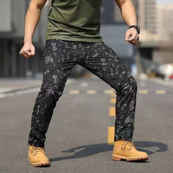 Autumn Streetwear Khaki Pants Men's Cargo Pants for Outdoor Activities